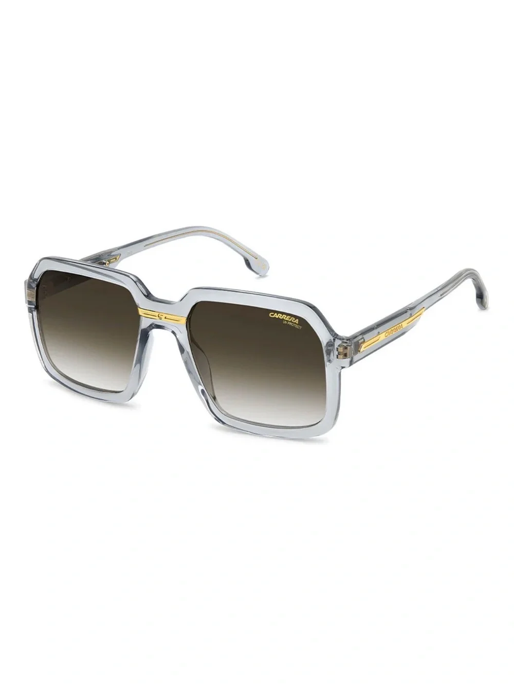 New Carrera VICTORY C 08/S Clear Frame Sunglasses with Gold Accents Authentic